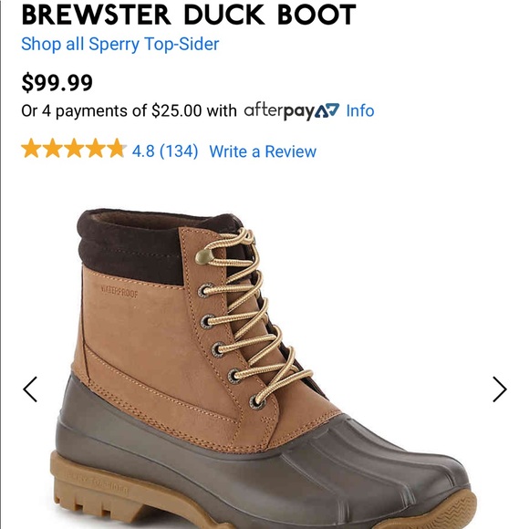 BRAND NEW Sperry Brewster Duck Boot Size 12 Men’s BRAND NEW Sperry Brewster Duck Boot Size 12 Men’s